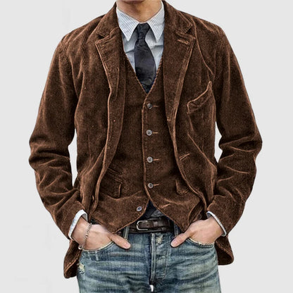 Blazer Vintage et Gilet en Velours Côtelé Florian®